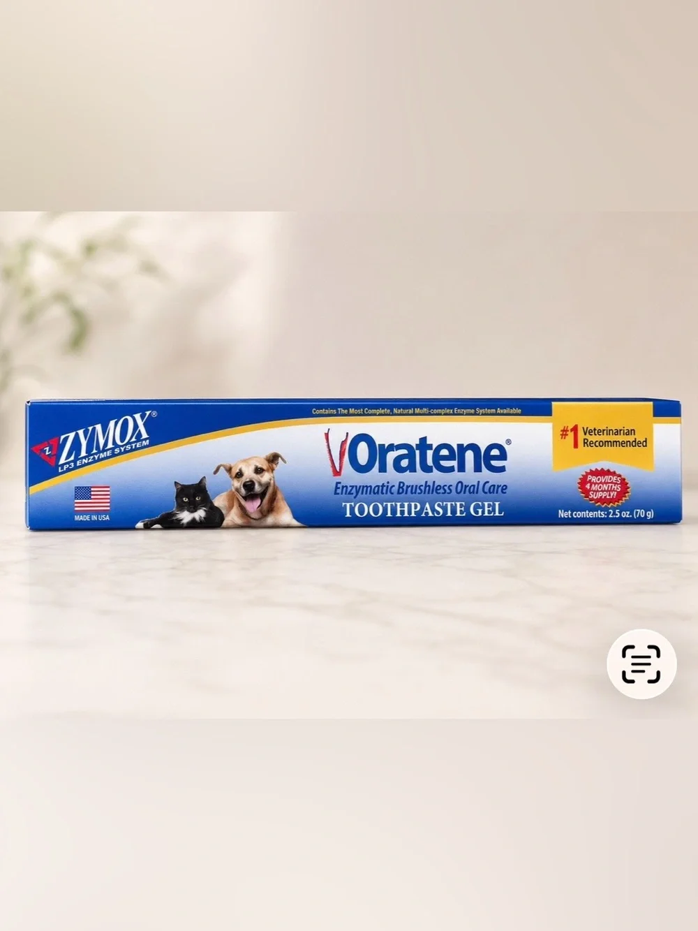 NEW ZYMOX Oratene Pet Toothpaste Gel 2.5 oz – Oral Care